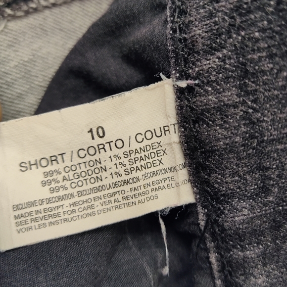 Jeanstar Womens Jeans Size 10 Short High Rise Straight Leg Denim Charcoal Wash - Picture 5 of 9